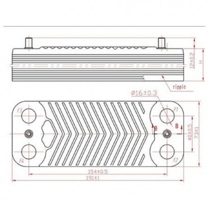 Теплообменник ГВС 16 пл TPHH3002