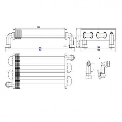Теплообменник первичный TERMO.PARA TPHW0154