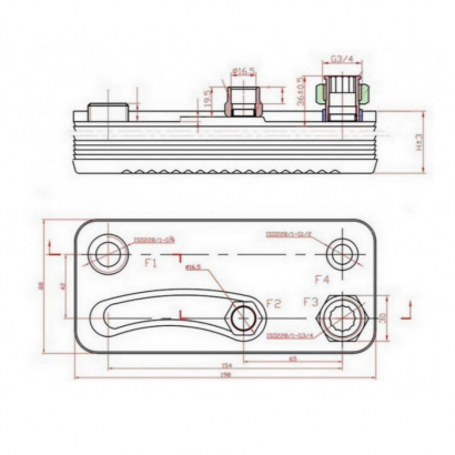Теплообменник ГВС 12 пл TPHH3028
