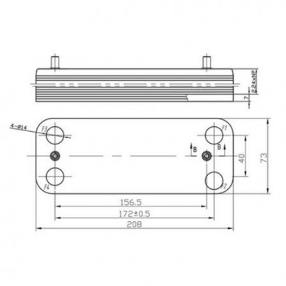 Теплообменник ГВС 14 пл TPHH3014