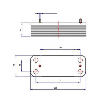 Теплообменник ГВС 16 пл TPHH3015