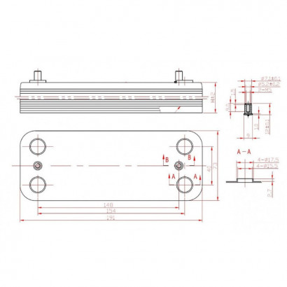 Теплообменник ГВС 16 пл TPHH3075